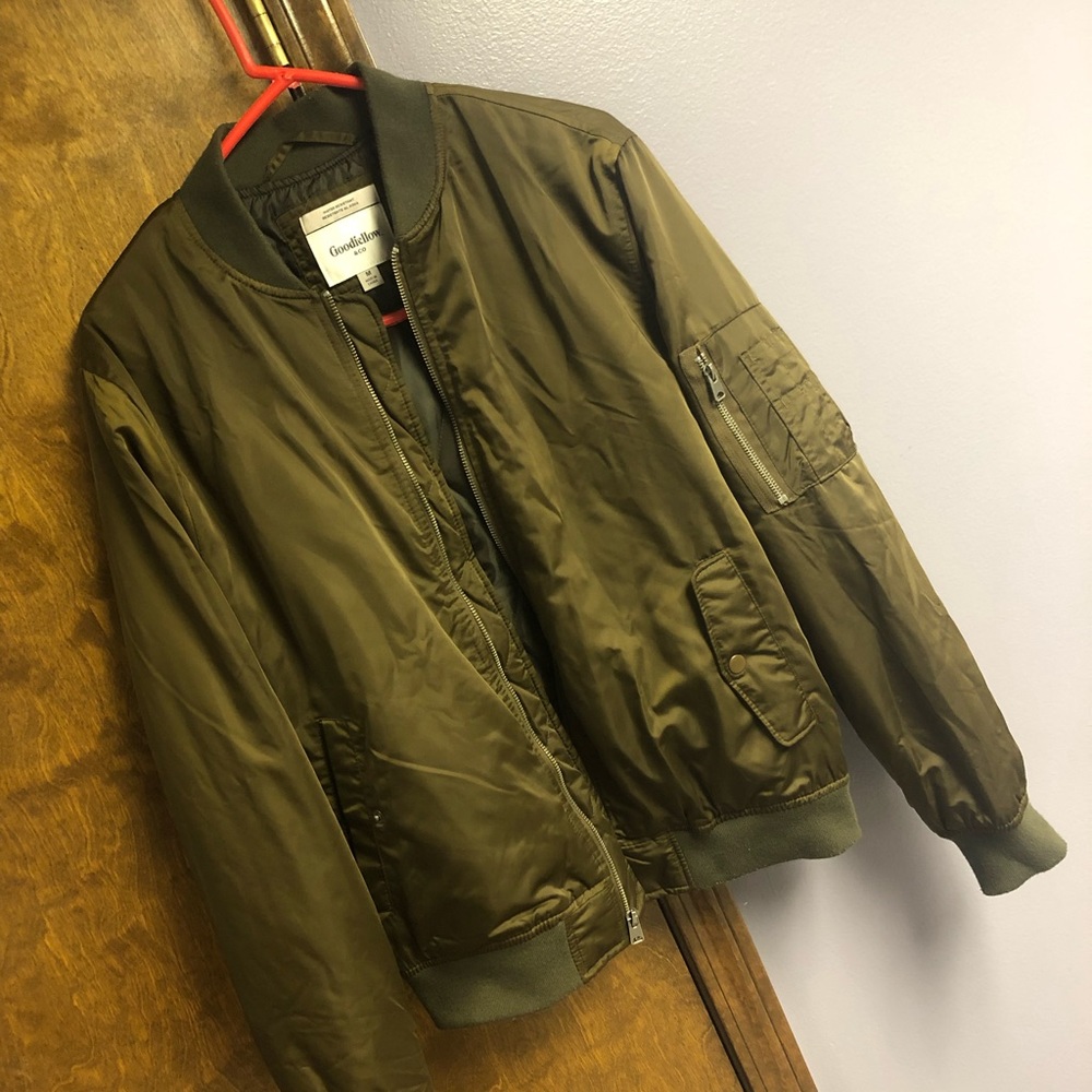 Army Green Bomber Jacket
